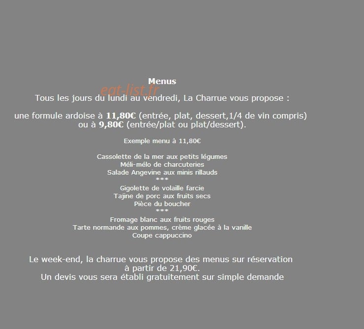 La Charrue — carte page 1