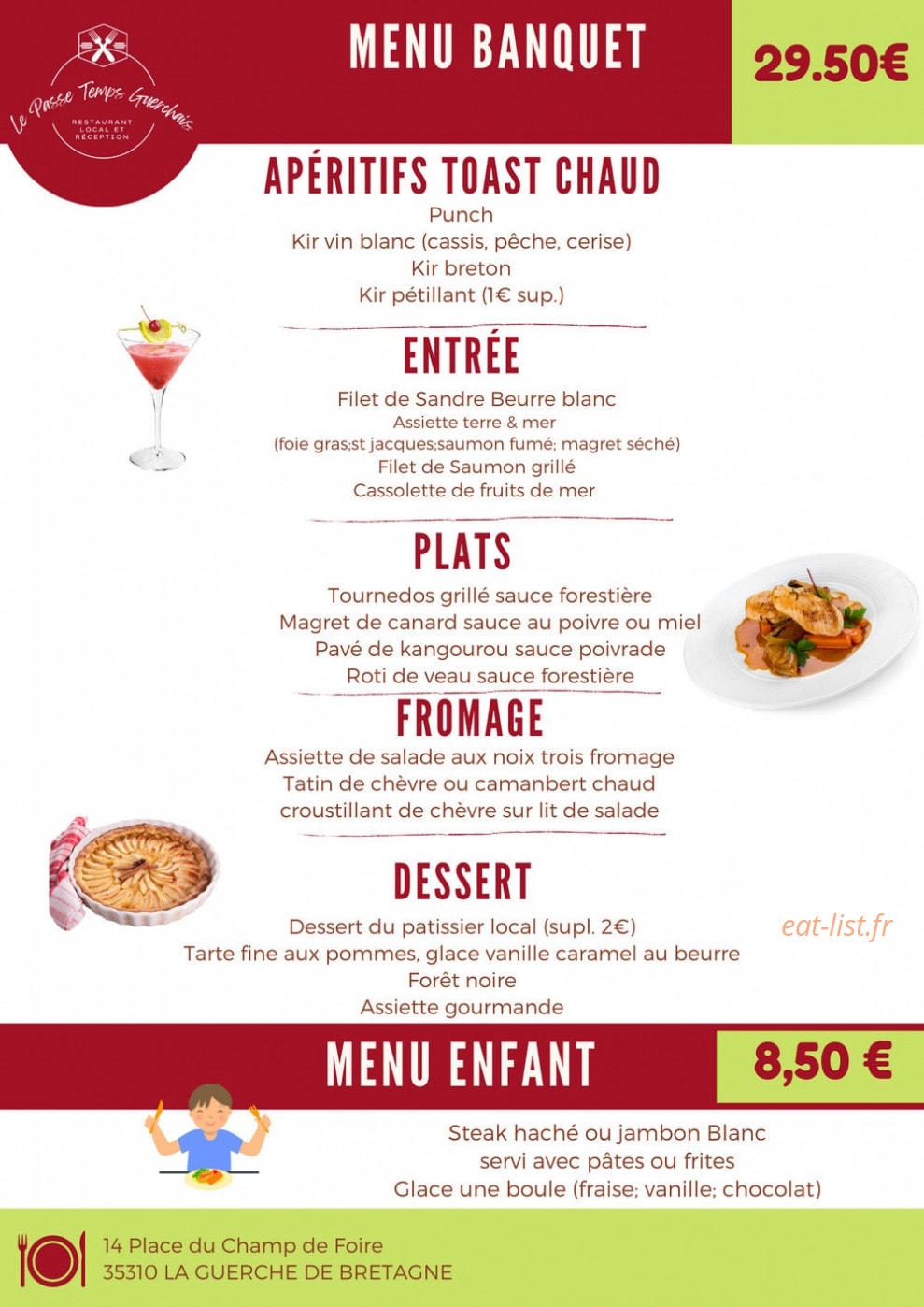 Le Passe Temps Guerchais — carte page 2