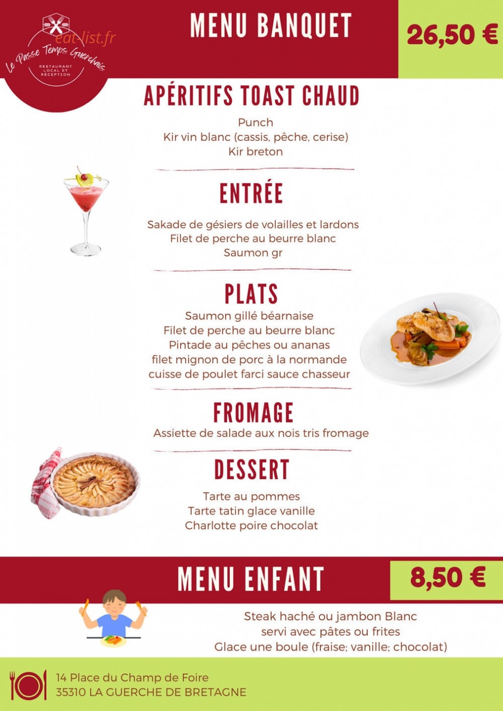 Le Passe Temps Guerchais — carte page 1
