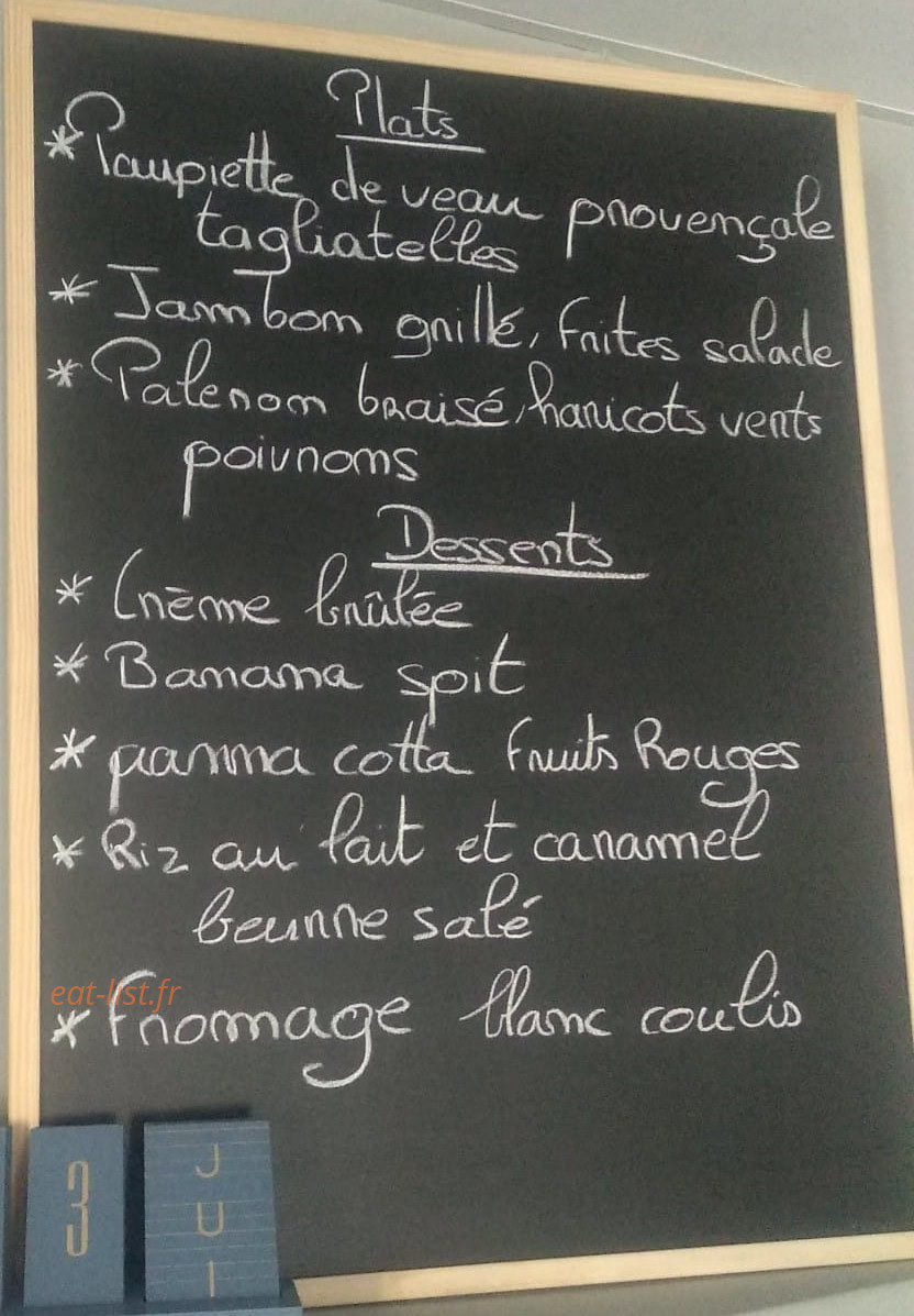 Au Jour Le Jour — carte page 1