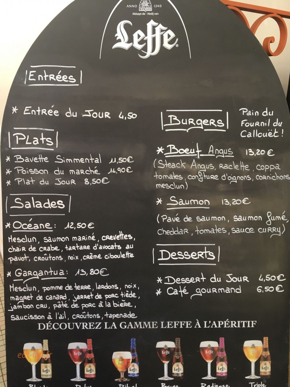 L'Entracte — carte page 1