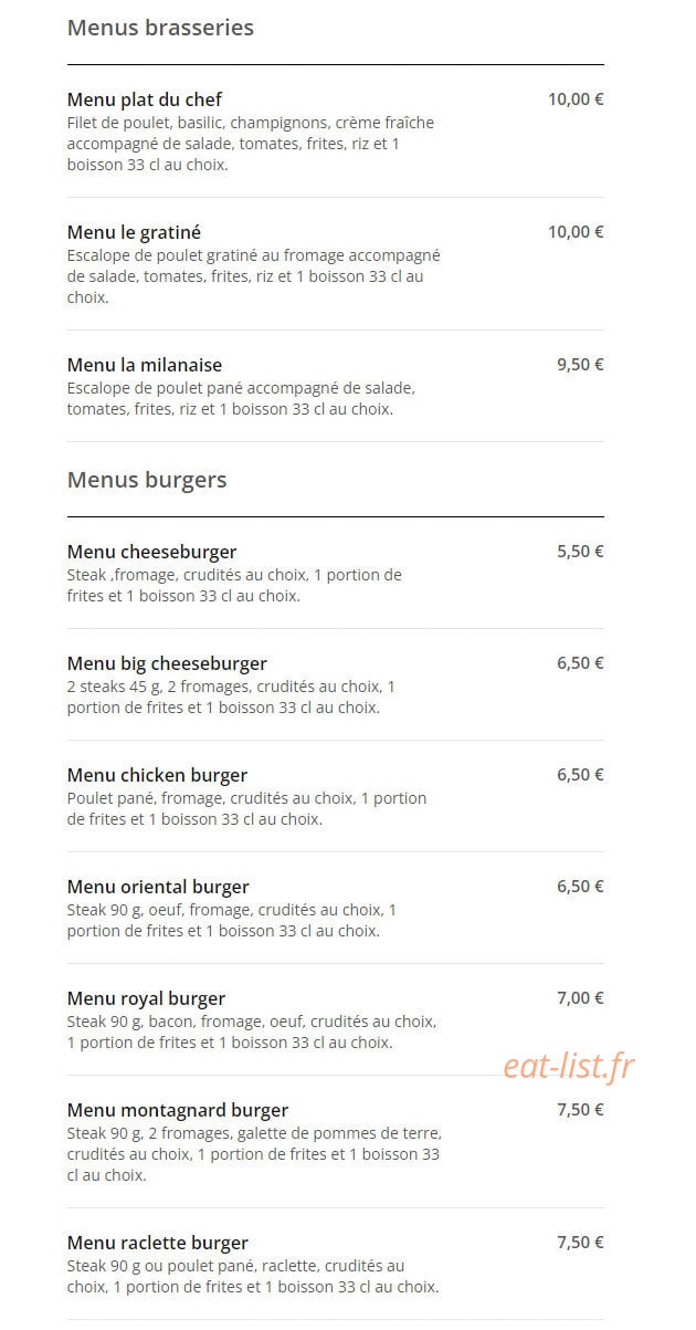 MS Food — carte page 2