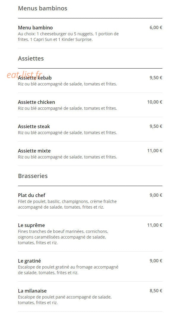 MS Food — carte page 8