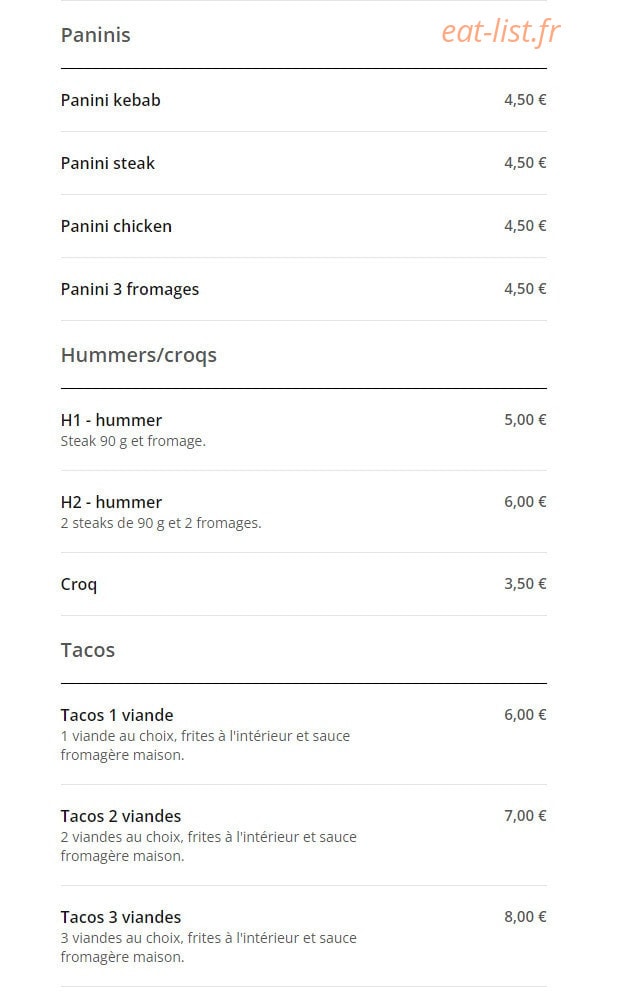 MS Food — carte page 12