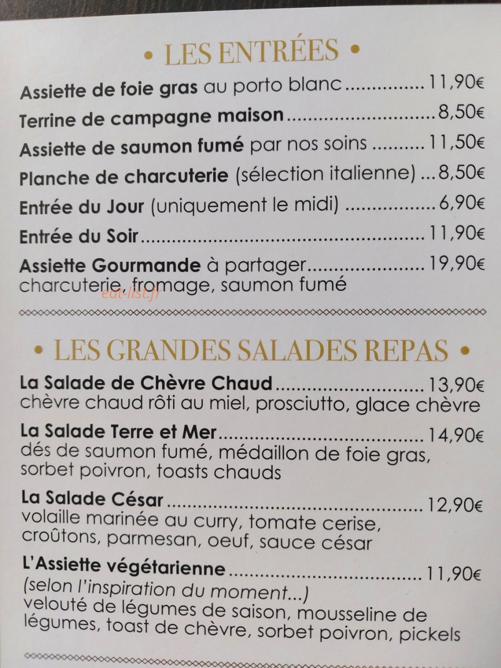 Le relais des princes — carte page 1