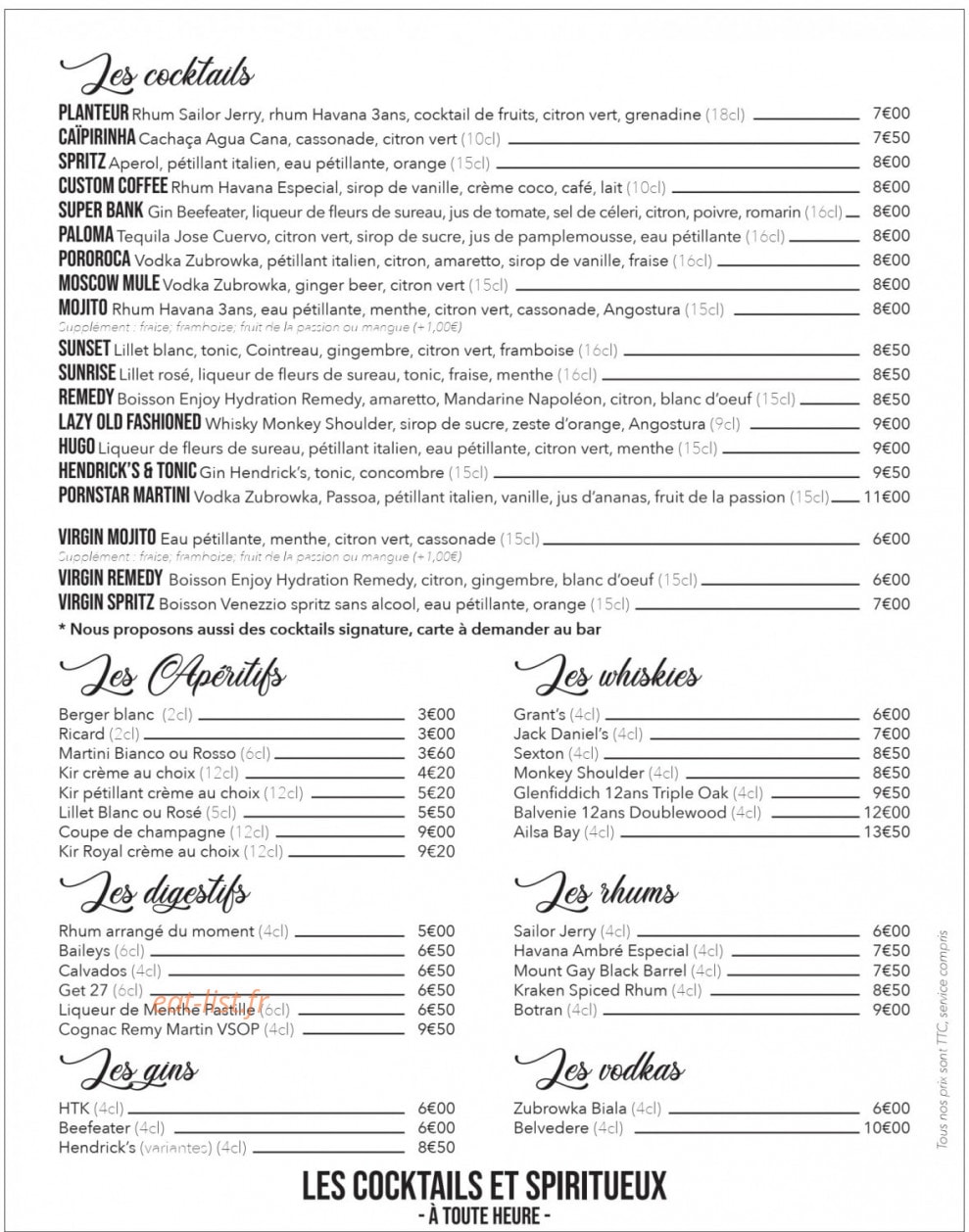 Morex Custom - House — carte page 7