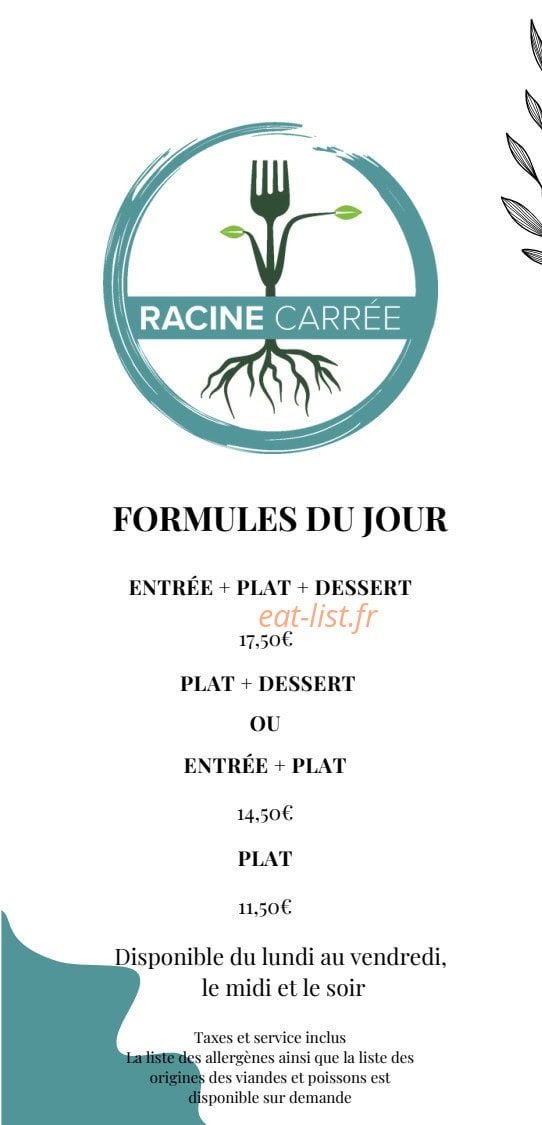 Racine Carrée — carte page 1