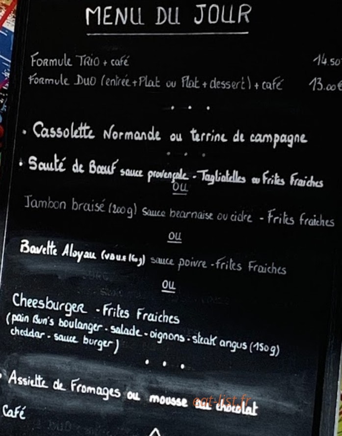 La Grande Marche Bar Tabac — carte page 1