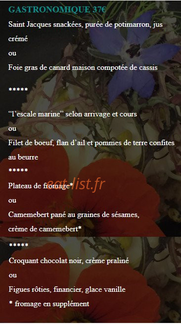 La Petite auberge — carte page 3