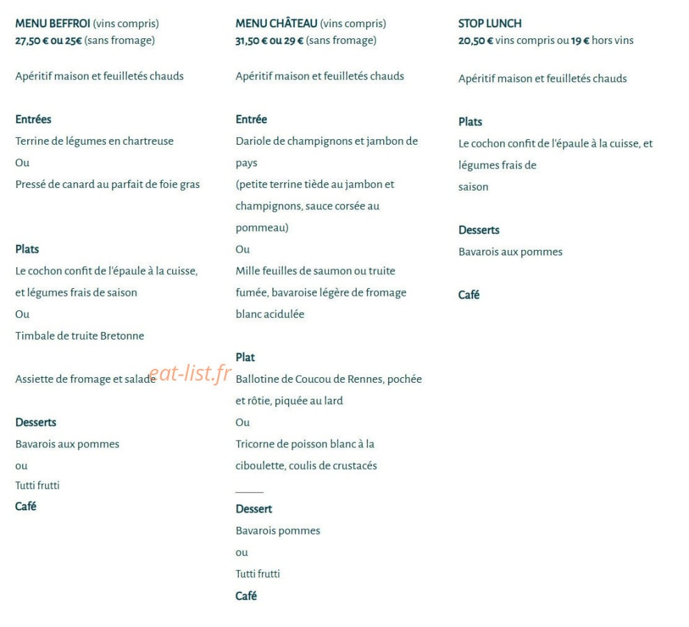 Le casse-graines — carte page 4