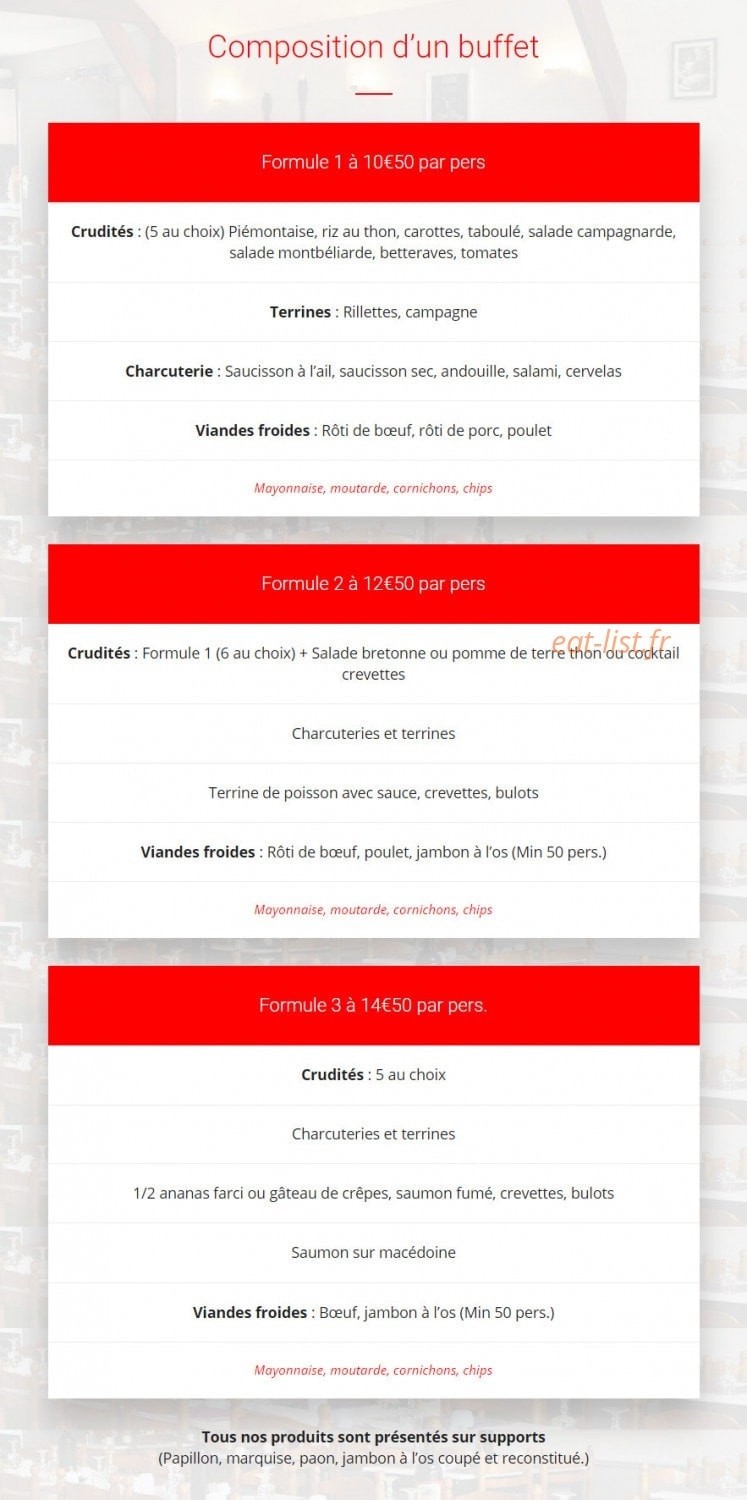 Restaurant Chez Jipé — carte page 2