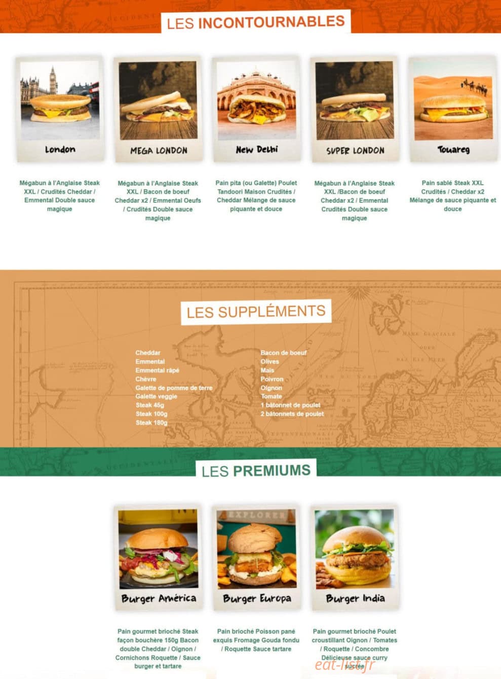 Ethnic Food — carte page 3