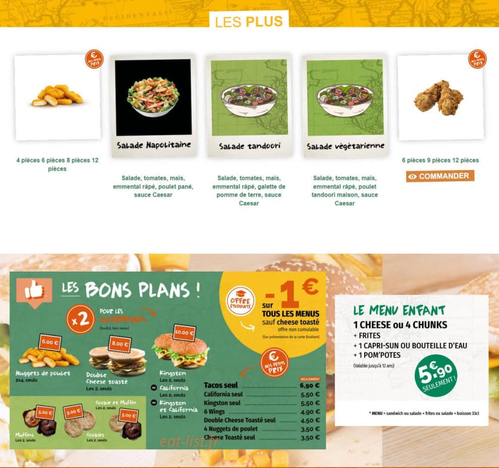 Ethnic Food — carte page 2
