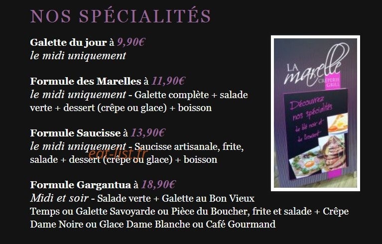 La Marelle — carte page 1