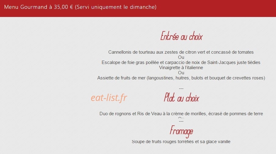 Le Fleuron — carte page 12