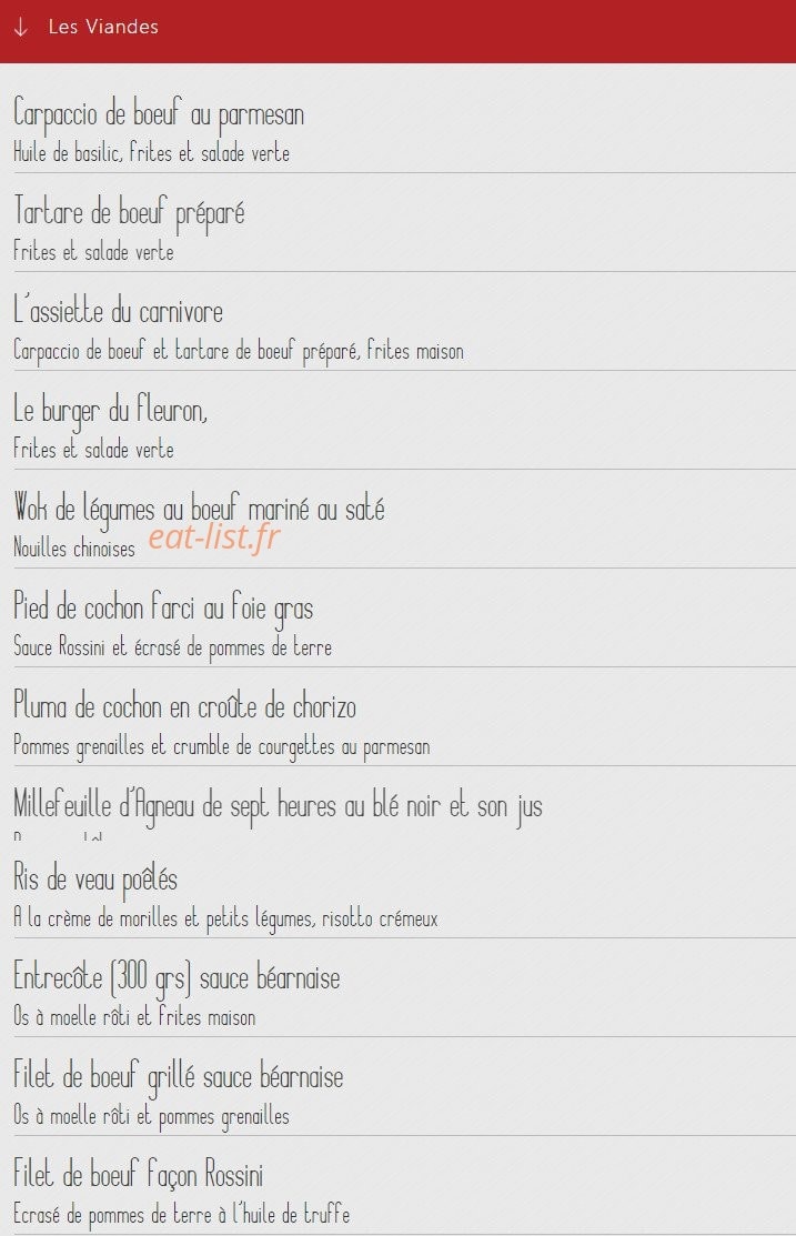 Le Fleuron — carte page 3