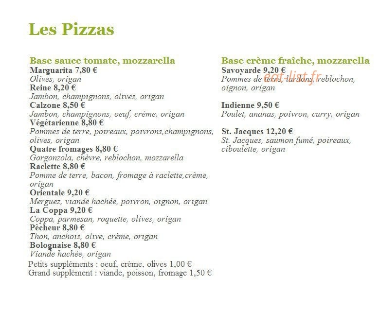 Aux pigeons blancs — carte page 1