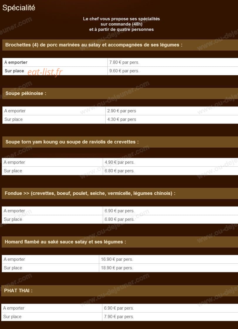 Instant Thai — carte page 9