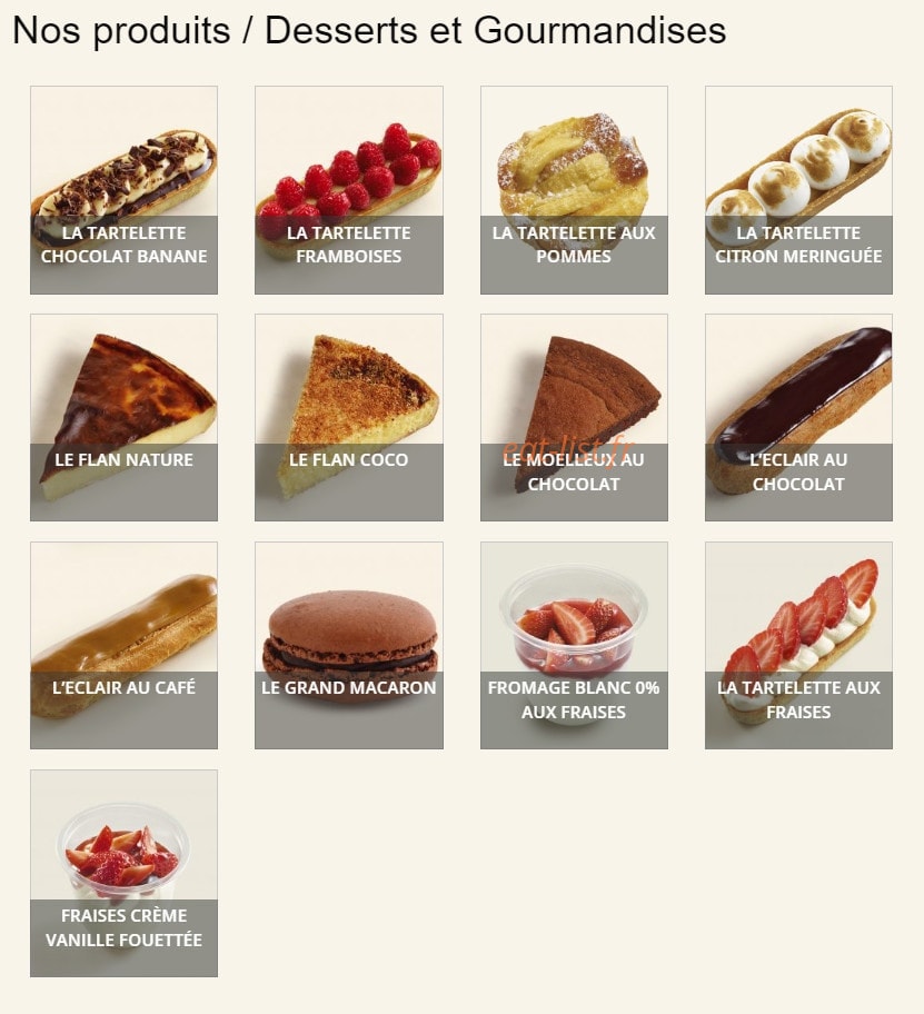 Le Fournil de Pierre — carte page 2