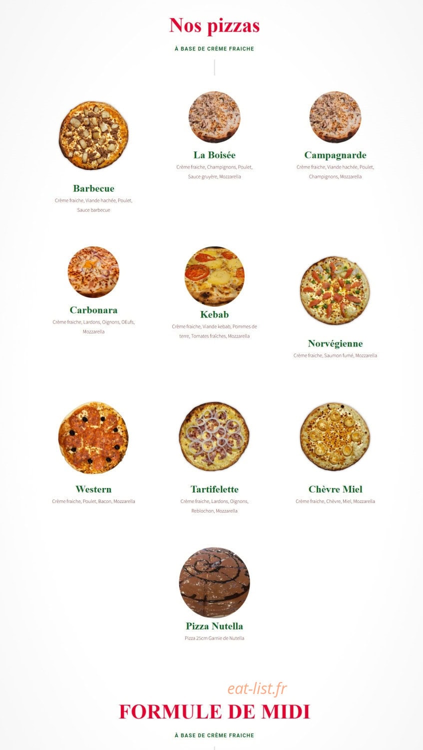 Pizza Dellys — carte page 4