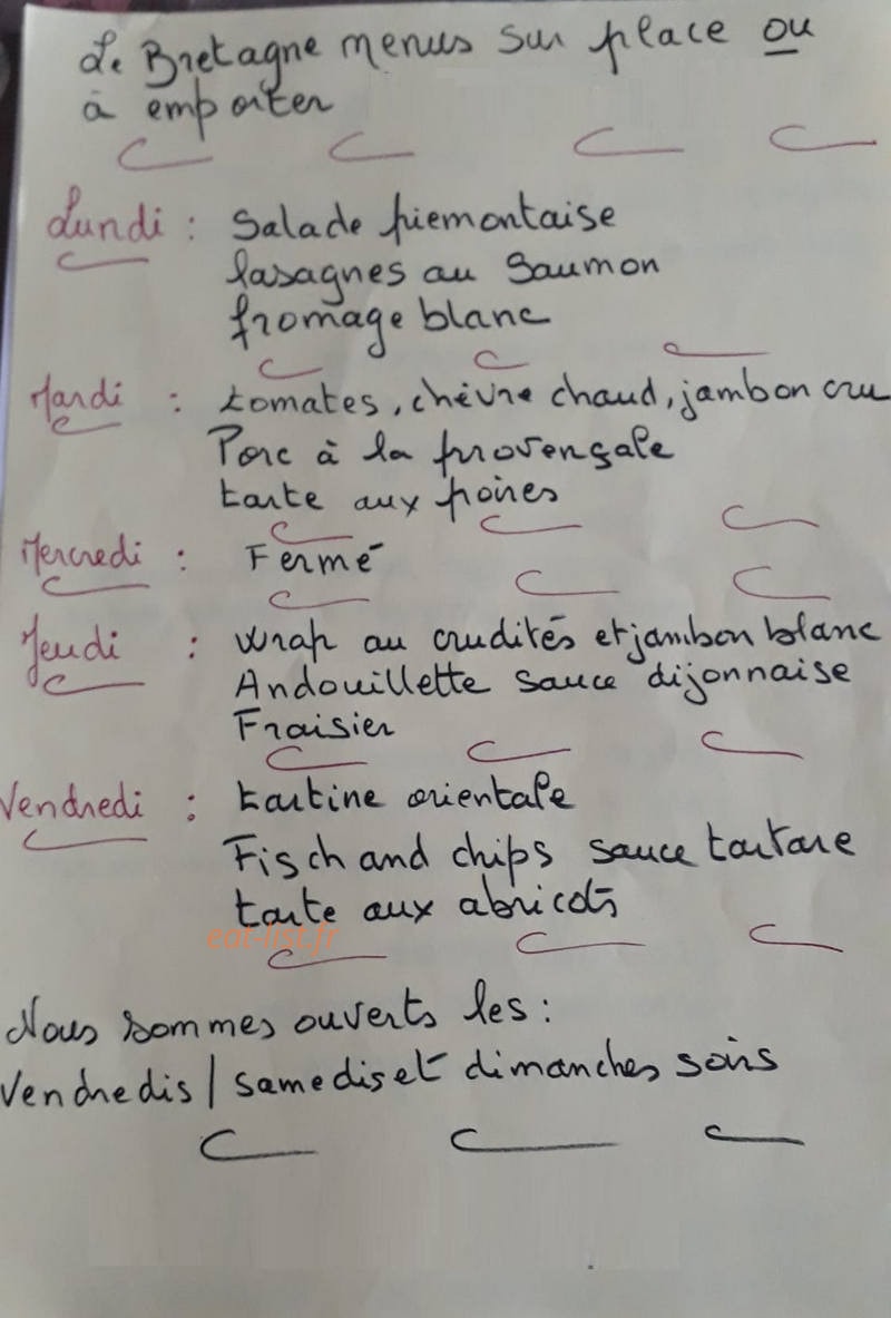 Le Bretagne — carte page 1