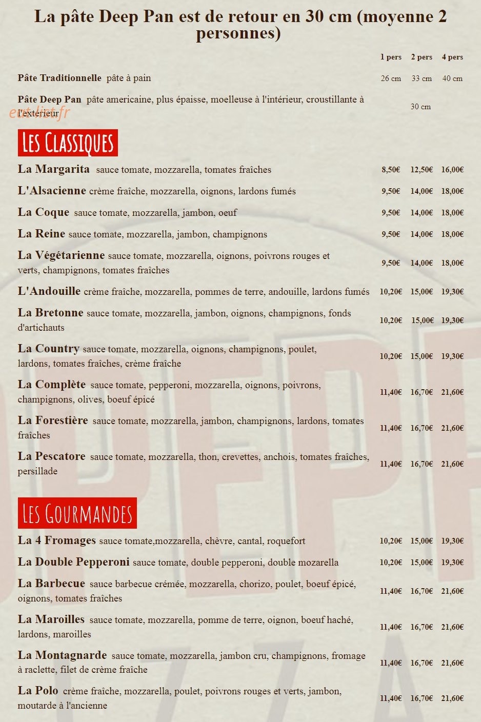 Redpepper — carte page 2
