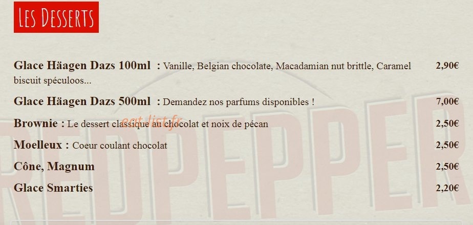 Redpepper — carte page 9