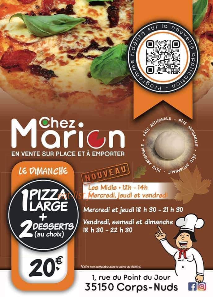 Chez marion — carte page 1