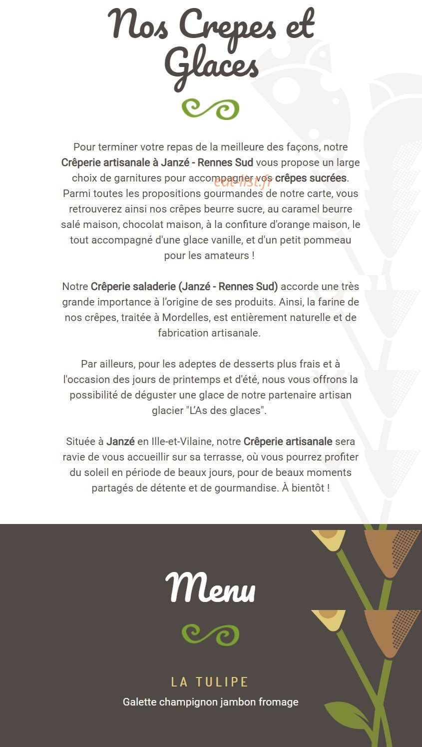 Au jardin des crêpes — carte page 2