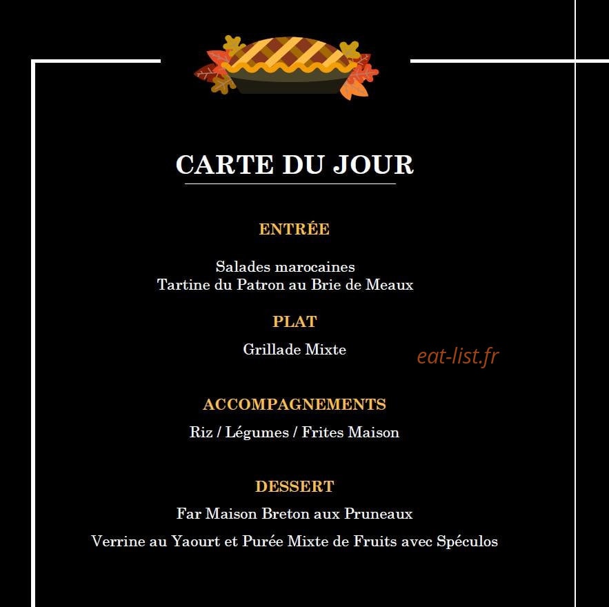 Breizh'Goût — carte page 1