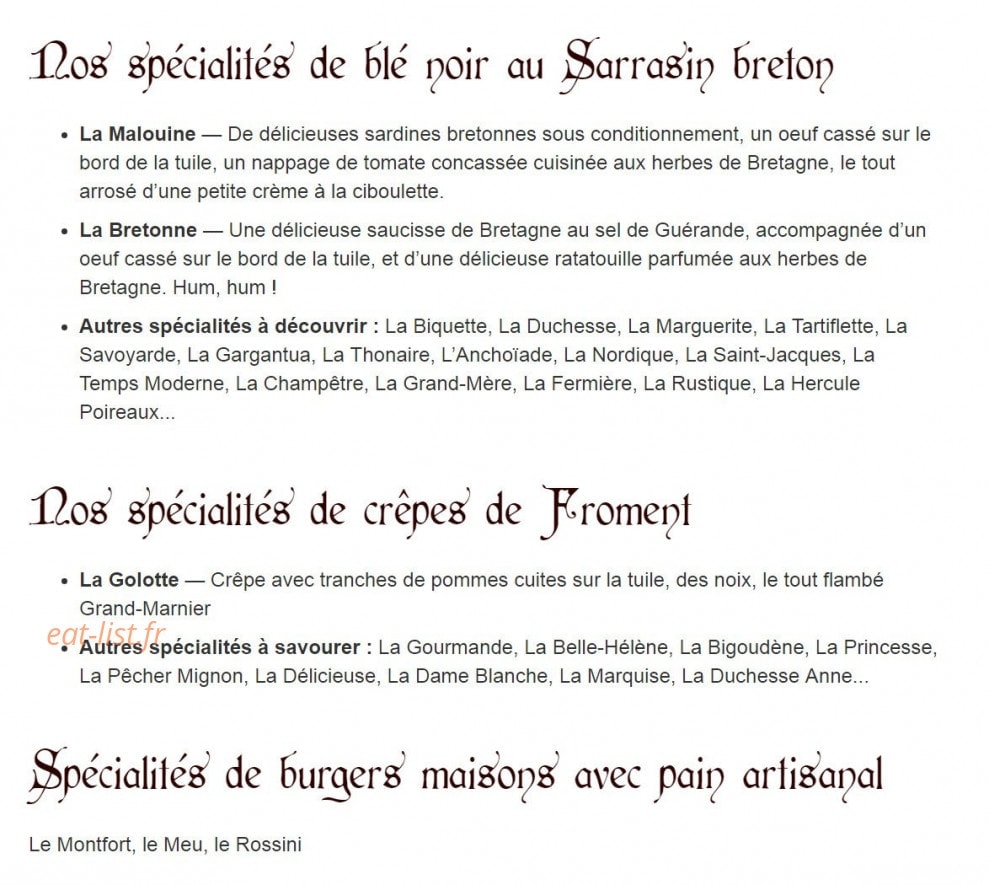 La Golotte — carte page 2