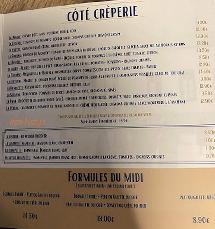 Le Clos Margot — carte page 2