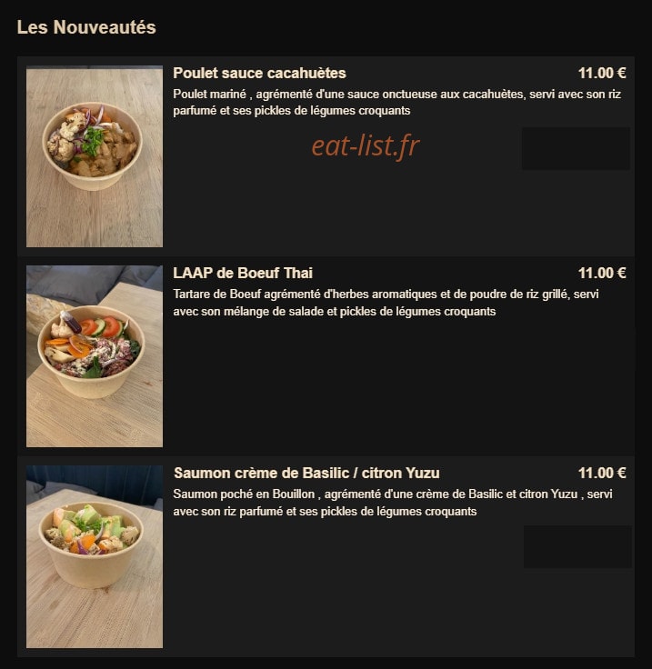Ô Thaï — carte page 2