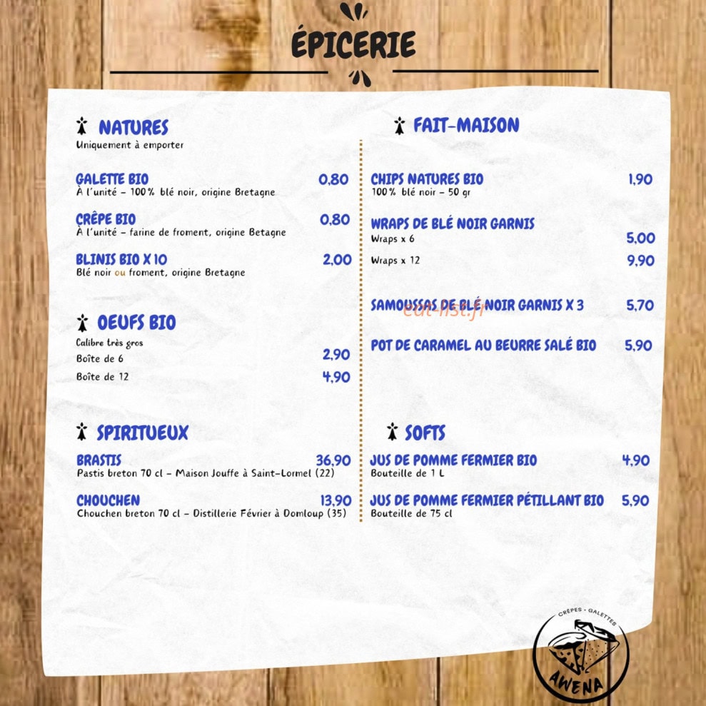 Bar à crêpes — carte page 5