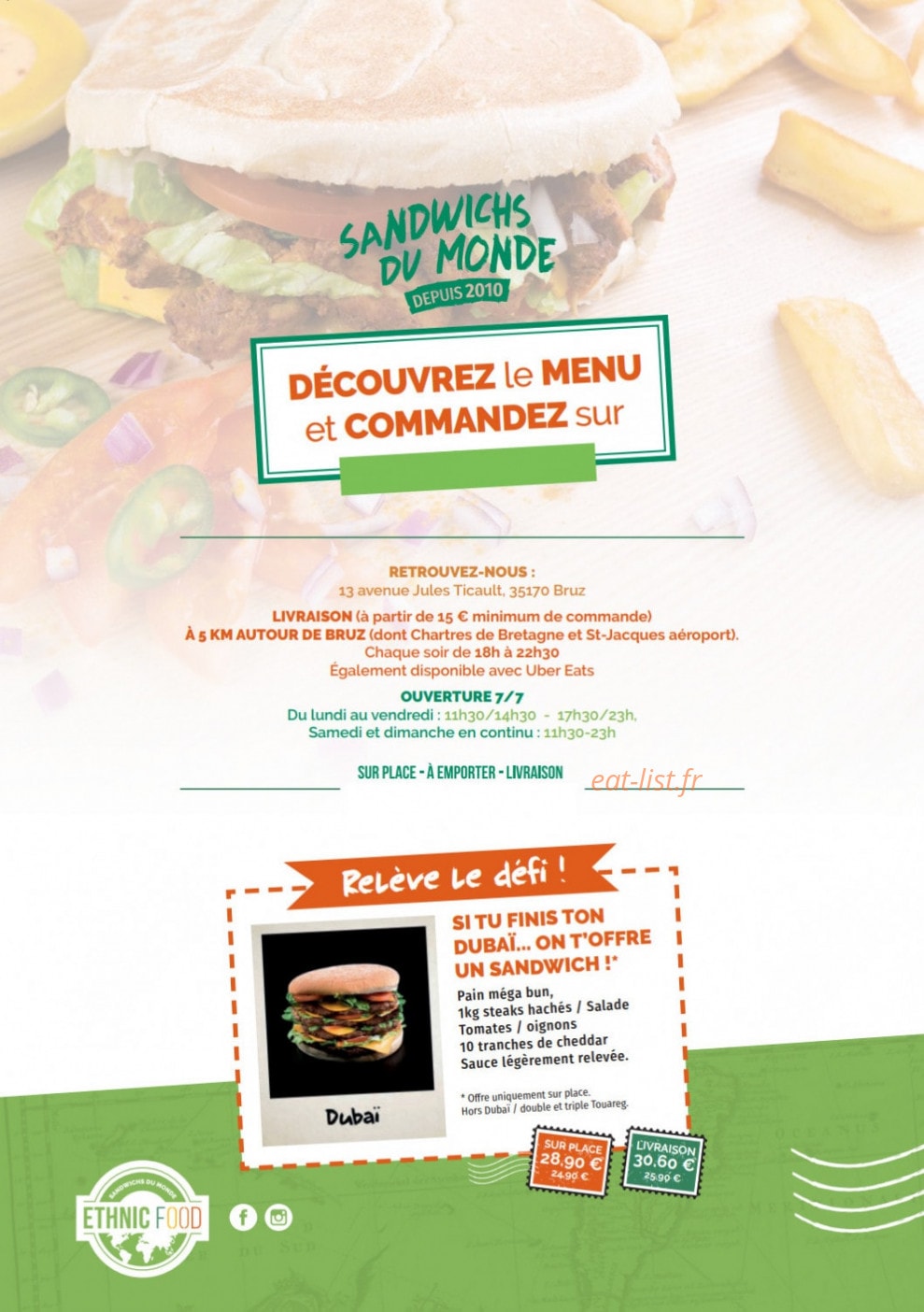 Ethnic Food — carte page 4