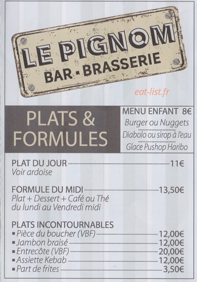 Le Pignom — carte page 1