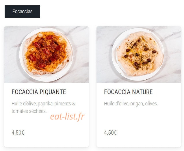 Piumina Pizza — carte page 2