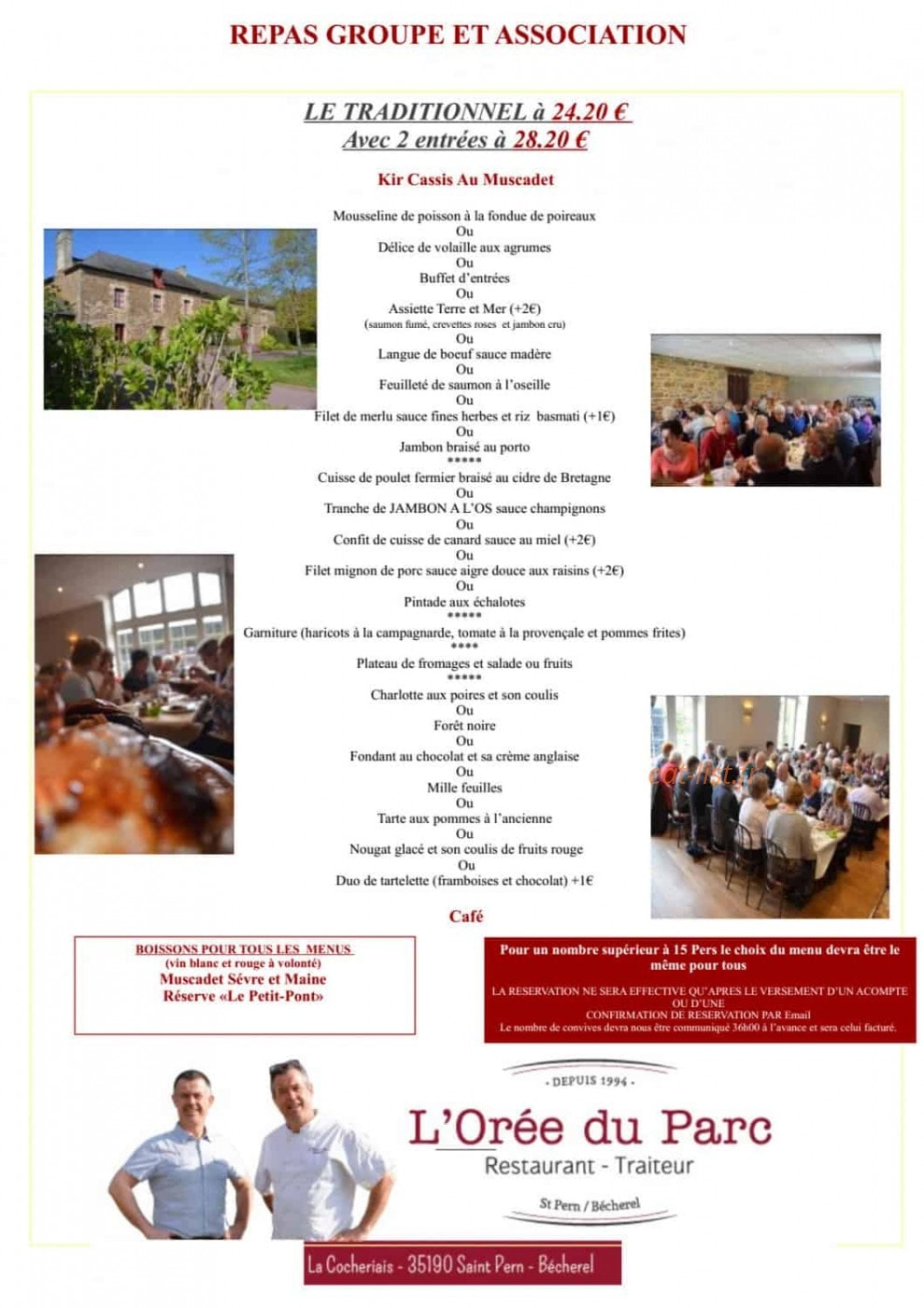 L'Oree Du Parc — carte page 2