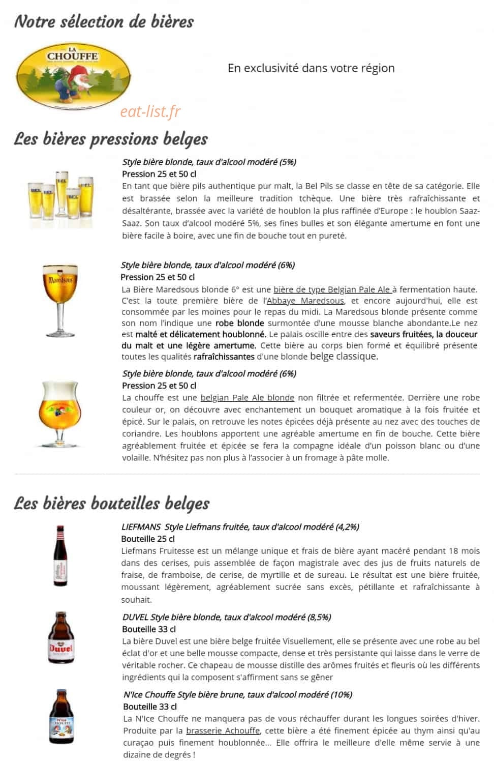 La Crêpe Bouquine — carte page 5