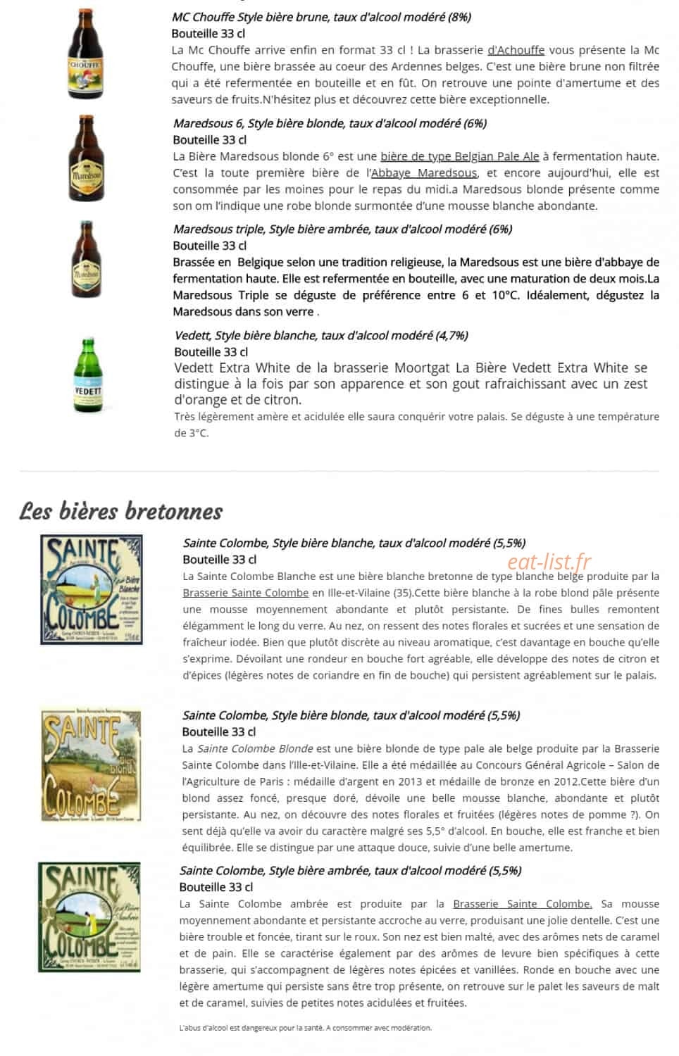 La Crêpe Bouquine — carte page 6