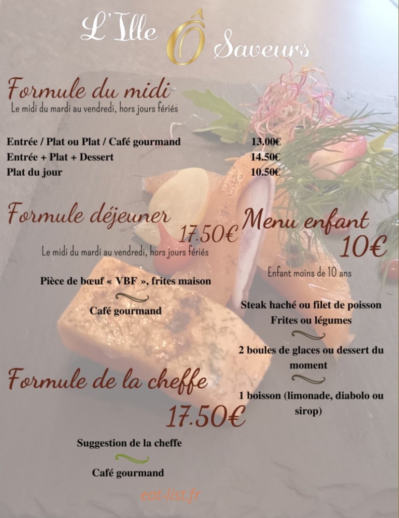 L'ille Ô Saveurs — carte page 2