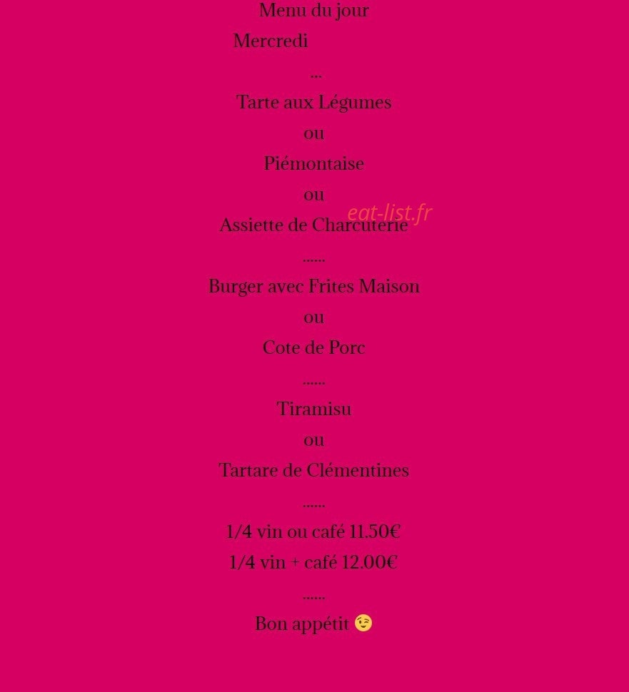 Chez Tonton — carte page 1
