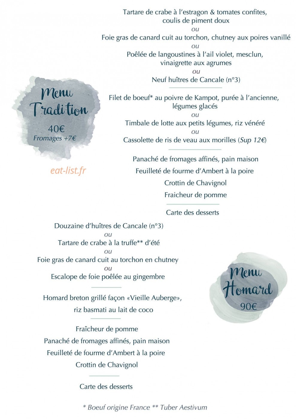 La Vieille Auberge — carte page 2