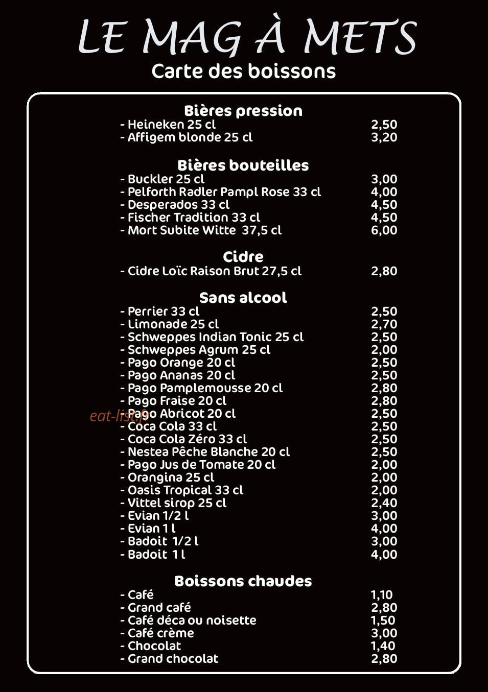Le Mag'A Mets — carte page 4