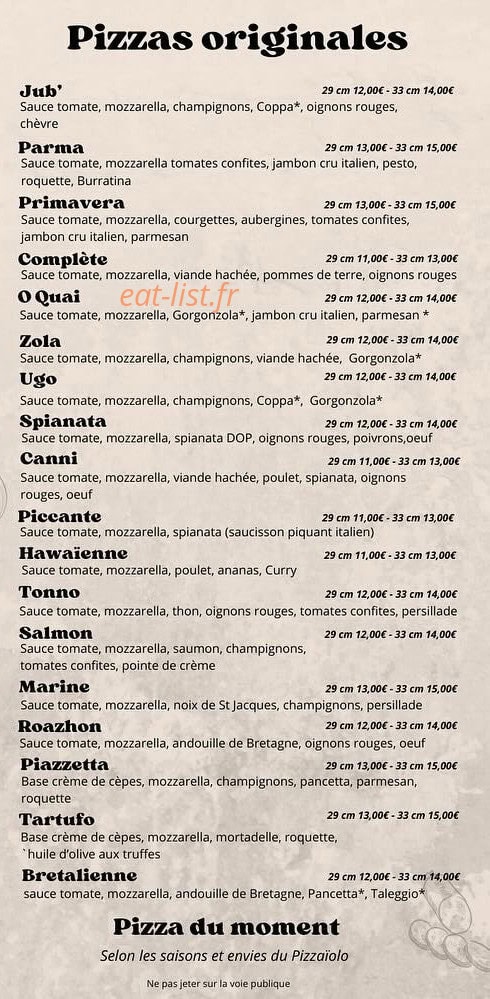La Piazzetta — carte page 3