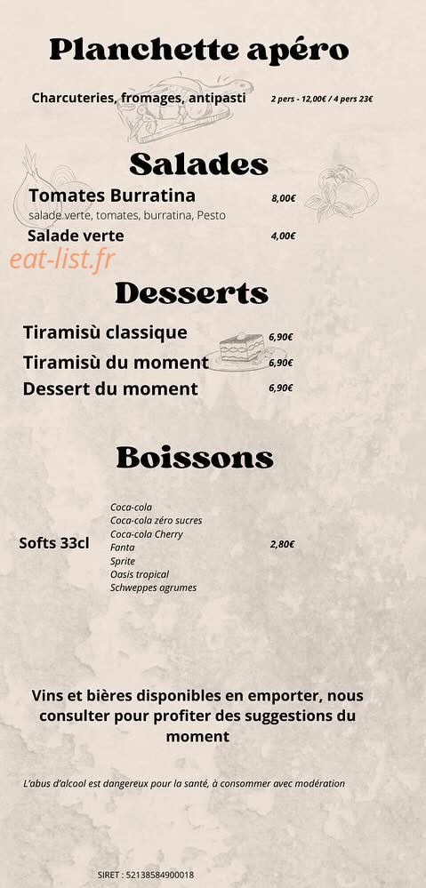 La Piazzetta — carte page 5