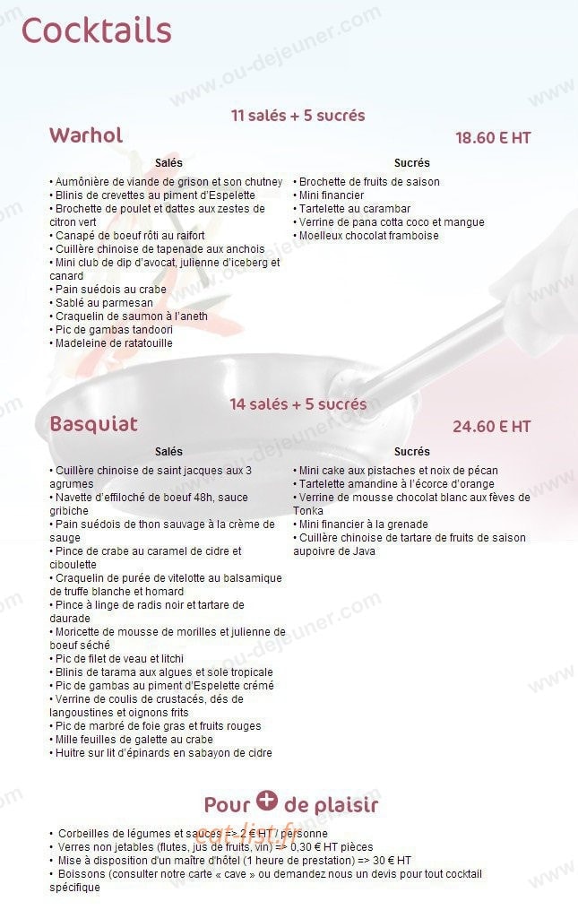 So Exquis — carte page 3