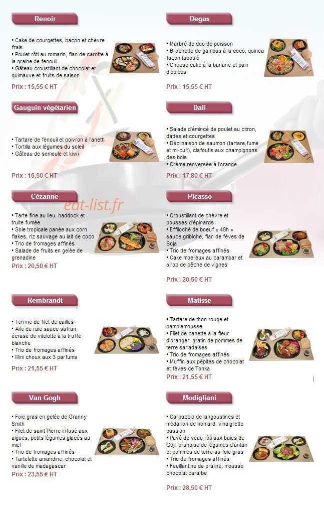 So Exquis — carte page 1