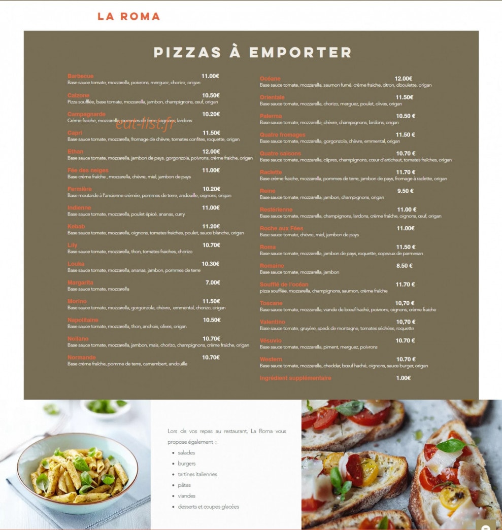 La Roma — carte page 1