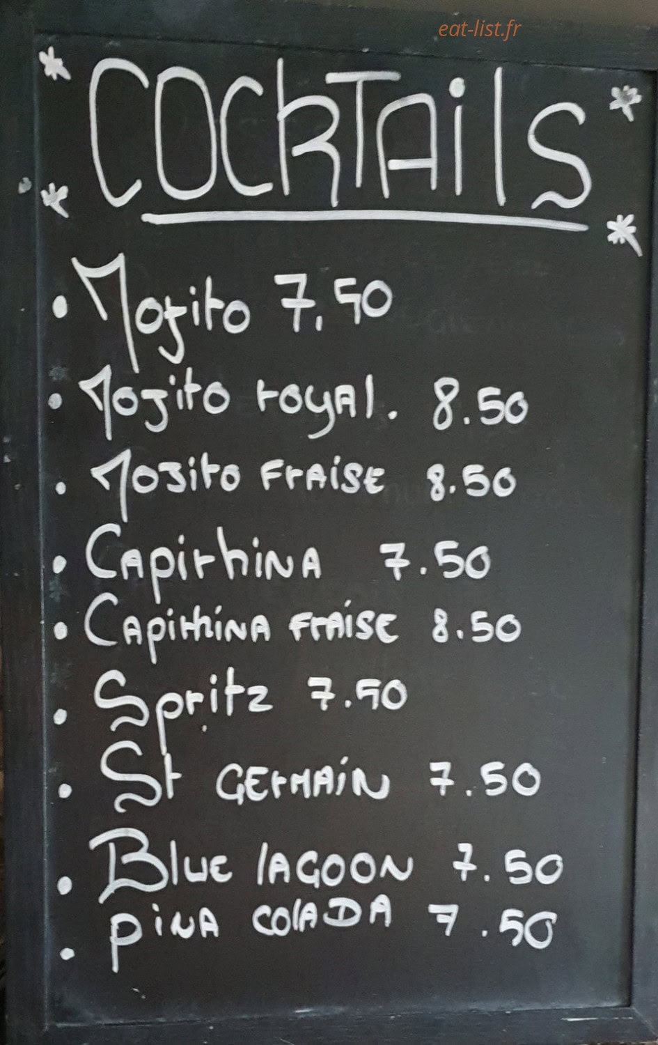 Bistrot saint germain — carte page 4